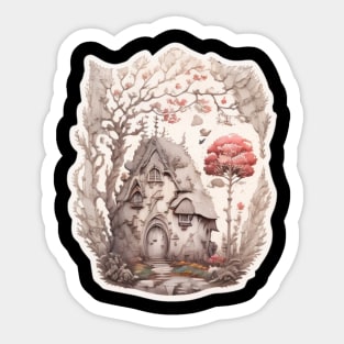 Autumn Hobbit House Sticker
